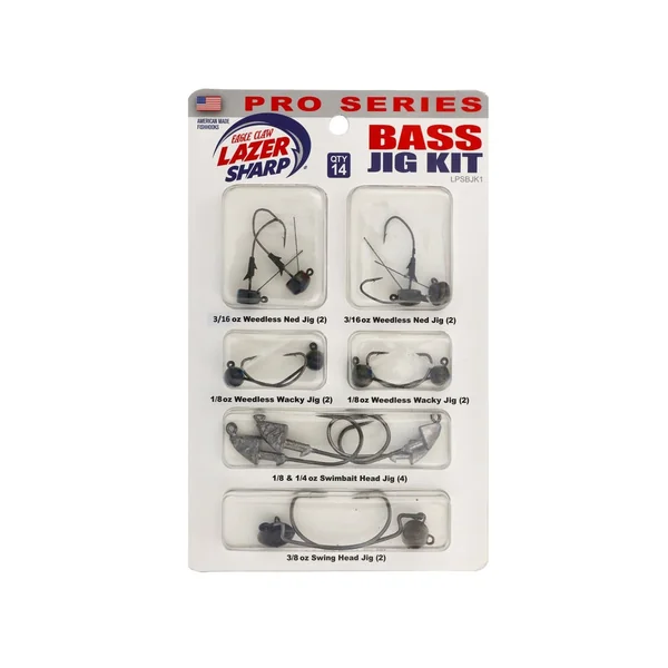 Eagle Claw Lazer Sharp Pro Series Bass Jig Kit