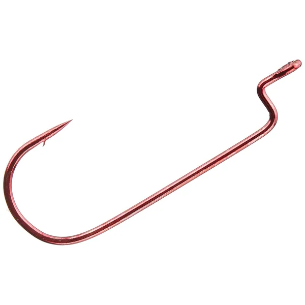 Eagle Claw Round Bend Worm Hook Red 5pk