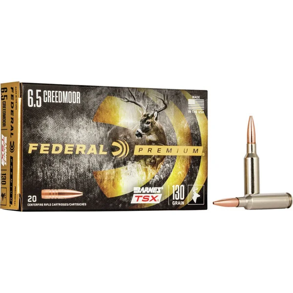 Federal 6.5 Creedmoor 130 Grain Premium Barnes TSX (20 Box)(Non-Toxic)