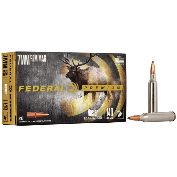 Federal 7mm-08 Rem 140 Grain Premium Nosler Partition (20 Box)