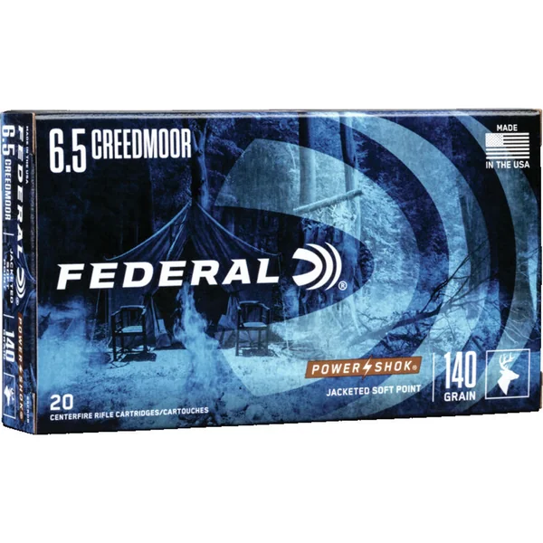 Federal Power-Shok 6.5 Creedmoor 140gr Soft Point