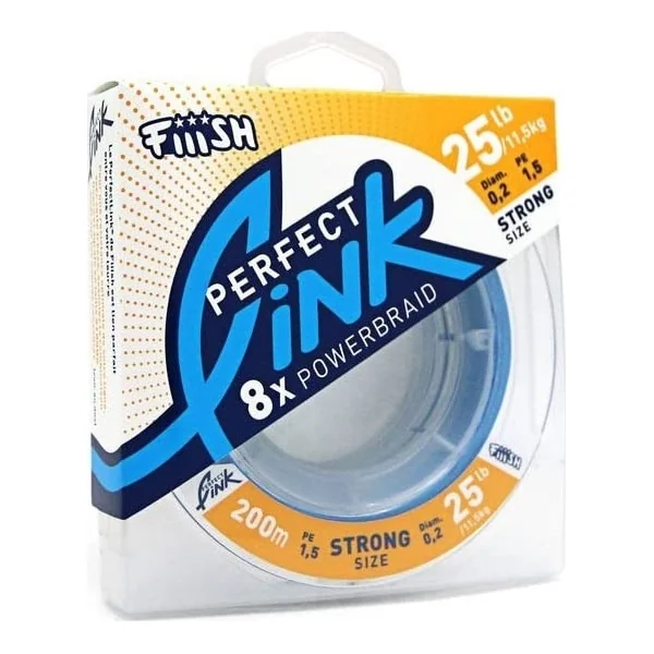 Fiiish The Perfect Link Powerbraid Strong 25lb 150m Green Fluro