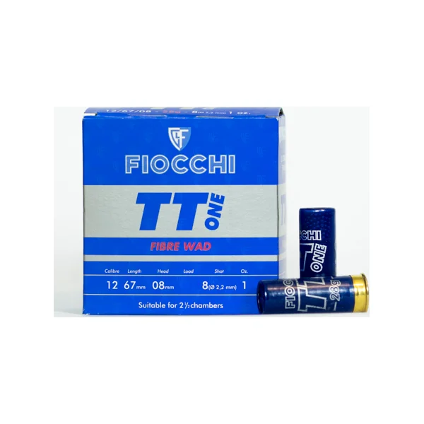Fiocchi 12G TT21 21 Gram 7.5 Fibre Wad 65mm