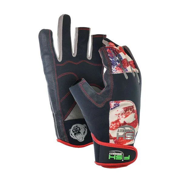 Fish Monkey Quick Release Med Weight Wiring Glove - Americana 2XL