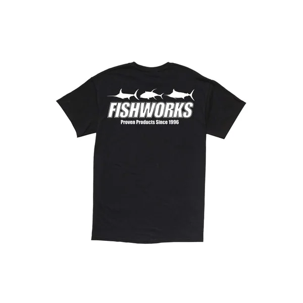 Fishworks 3 Fish Short Sleeve Shirt - Black 2XL