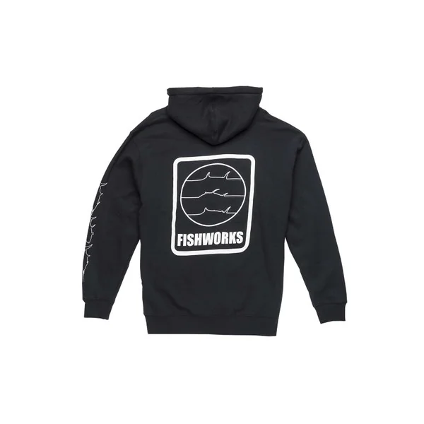 Fishworks Fish Lines Hooded Fleece - Medium