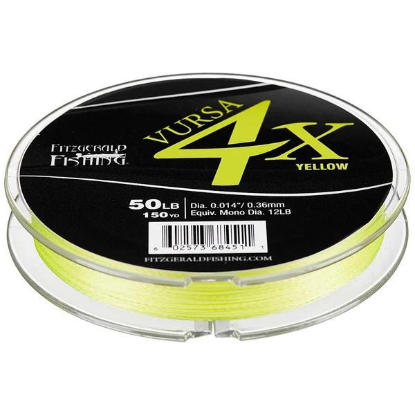 Fitzgerald Vursa Braid 4X Hi-Vis Yellow Line