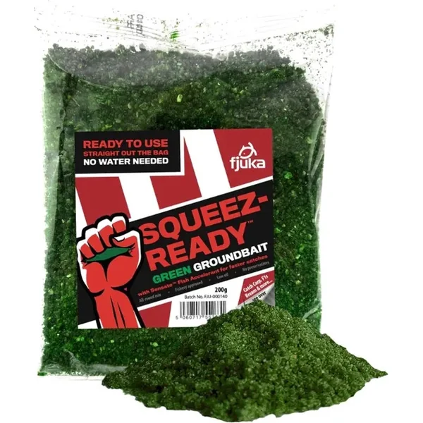 Fjuka Squeez-Ready Green Groundbait