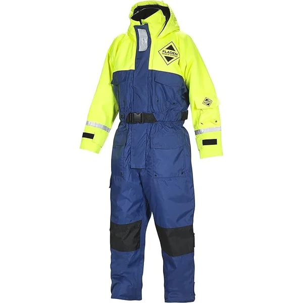 Fladen Blue/Yellow Rescue System 1pc Flotation Suit