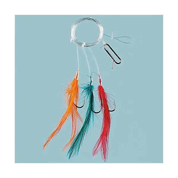 Fladen Coloured Feather Hooks 6pc