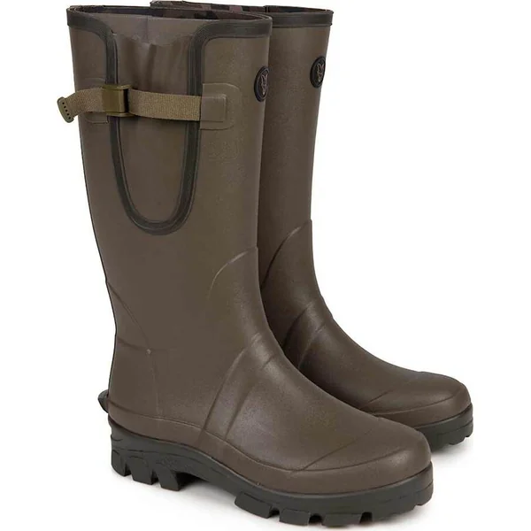 Fox Neoprene Lined Camo/Khaki Rubber Boot