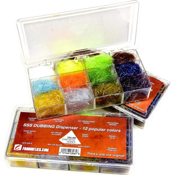 FrodinFlies SSS Dubbing Dispenser - 12 Colour Set