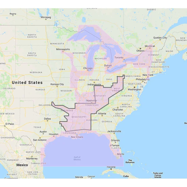 Furuno Gulf of Mexico, Great Lakes Rivers - Vector Chart Standard Resolution Satellite Photos f/Part of the Great Lakes - Unlock Code [MM3-VNA-023]