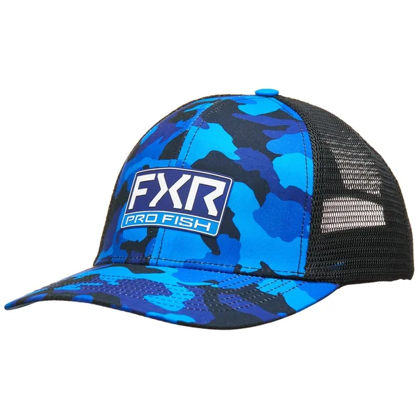 FXR Pro Fish Hat Blue Camo