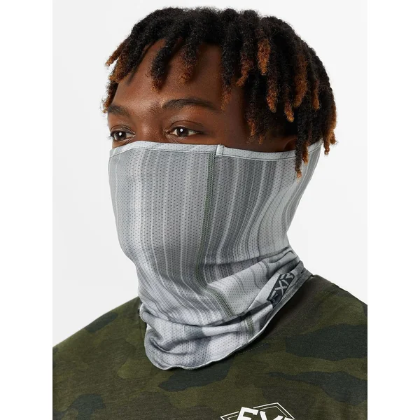 FXR Pro Series UPF Neck Gaiter Grey Optic