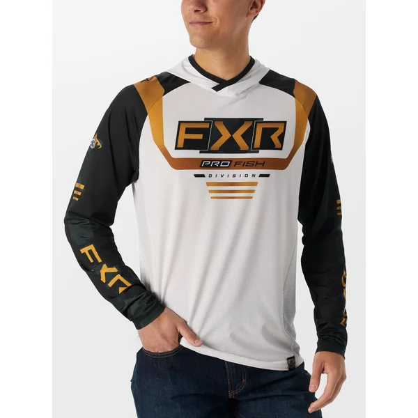 FXR Tournamant Air UPF Hoodie Black Camo/White