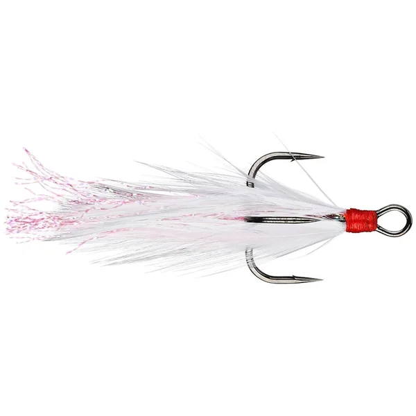Gamakatsu Black Feathered Treble Hook 2pk