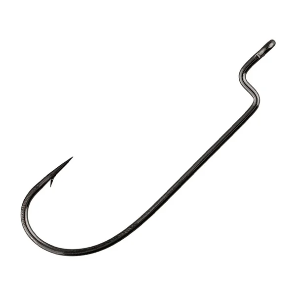 Gamakatsu O'Shaughnessy Bend Offset Worm Hook Black 5pk
