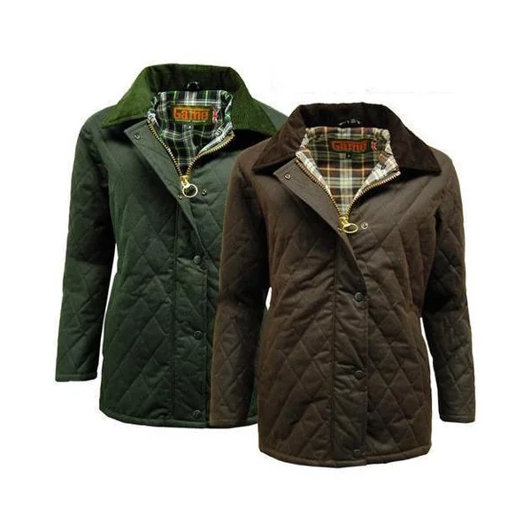 Game Women's 'Zara' Quilted Wax Jacket