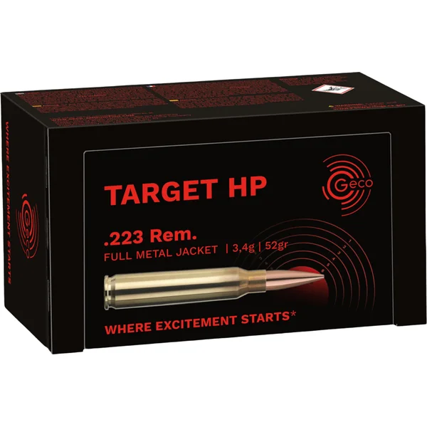 Geco .223 Rem. Target HP Full Metal Jacket 53 G