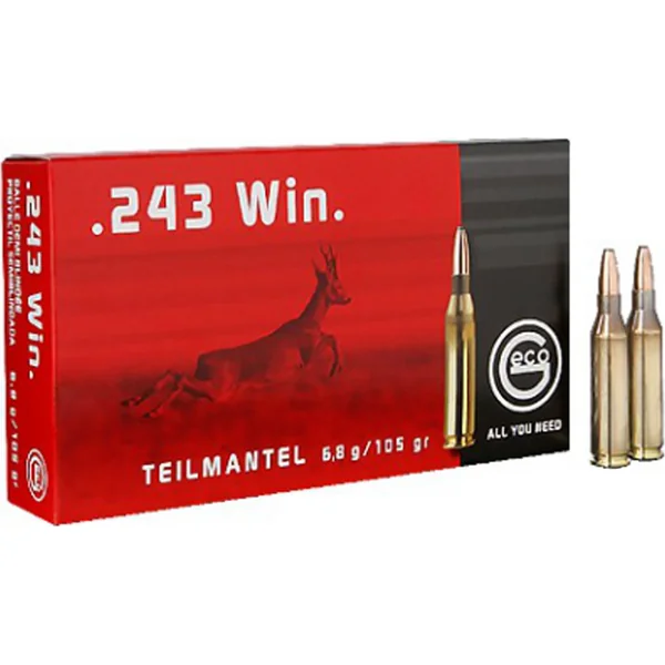 Geco .243 Winchester Teilmantel 105 Grain (20 Box)