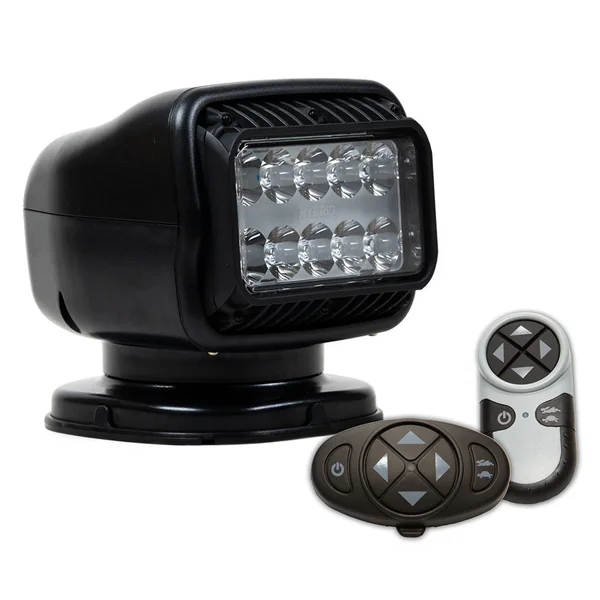Golight GT Series LED Hybrid Light Permanent Mount w/Handheld Wireless Dash Mount Remotes - 12V - Black [20578GT]