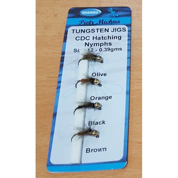 Grando Tungsten Jigs CDC Hatching Nymphs