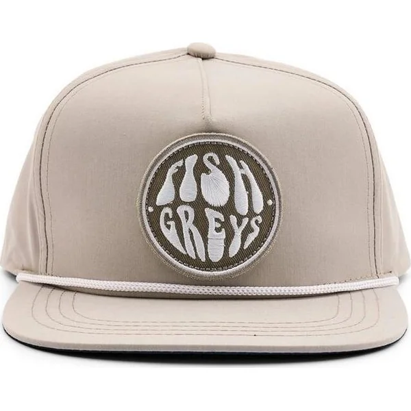 Greys Captain Hat 5 Panel Cap Grey