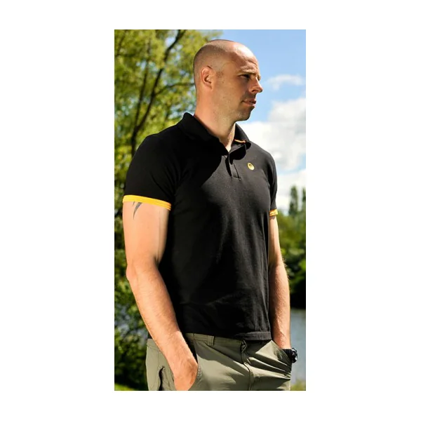 Guru Branded Polo Black