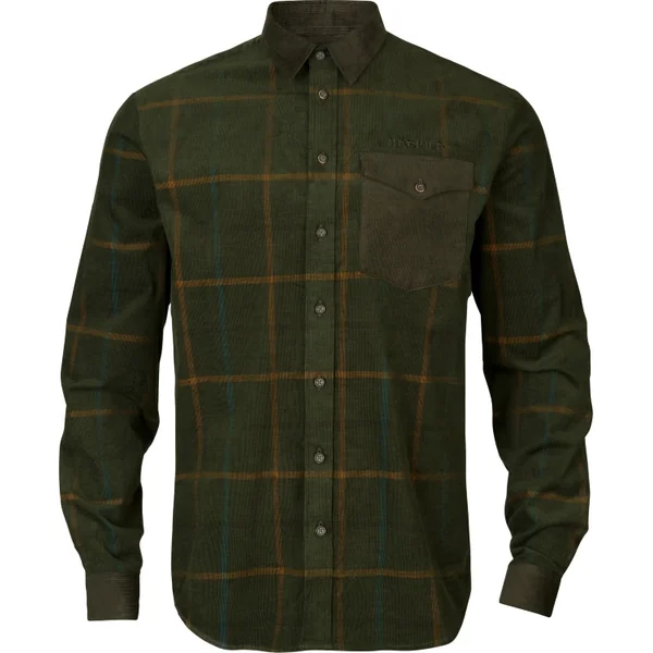 Harkila Kaldfjord Corduroy Check Shirt Willow Green check