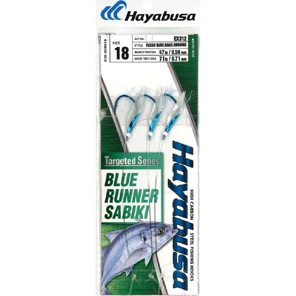Hayabusa Blue Runner Sabiki 3HK Size 18