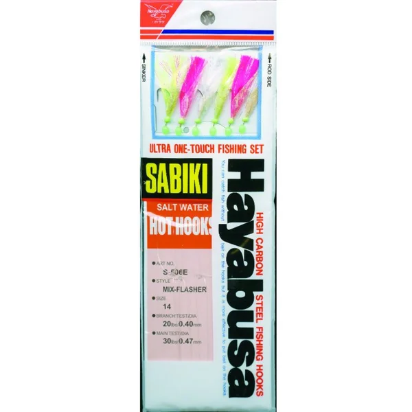 Hayabusa Mix Flasher Mackerel Skin size 14 6hook
