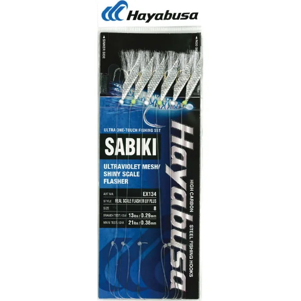 Hayabusa Real Scale Flasher UV Plus Sabiki EX134