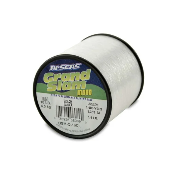 Hi-Seas Grand Slam Mono 1/4 lb. Spool Clear GSM-Q-10CL