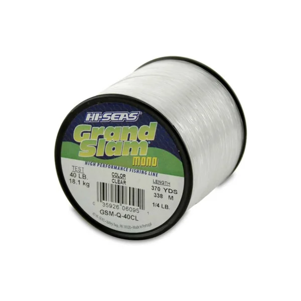 Hi-Seas Grand Slam Mono 1/4 lb. Spool Clear GSM-Q-40CL