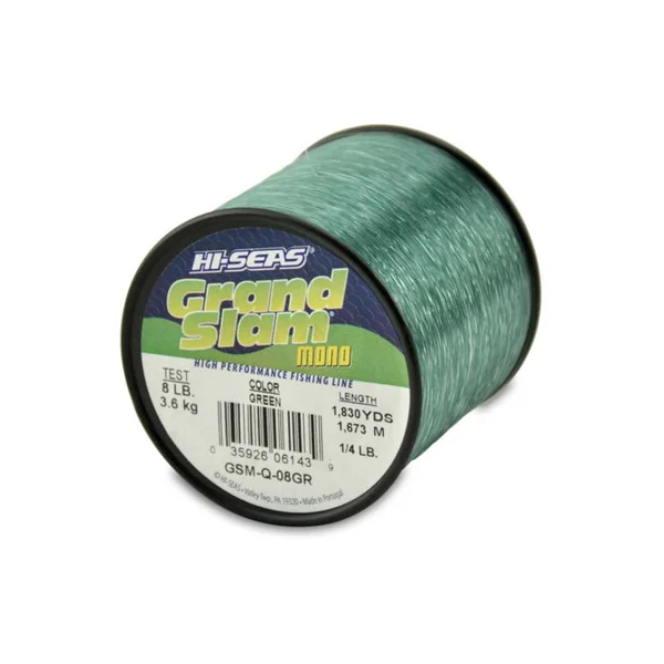 Hi-Seas Grand Slam Mono 1/4 lb. Spool Green GSM-Q-08GR