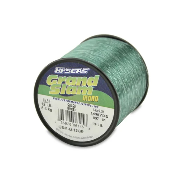 Hi-Seas Grand Slam Mono 1/4 lb. Spool Green GSM-Q-12GR