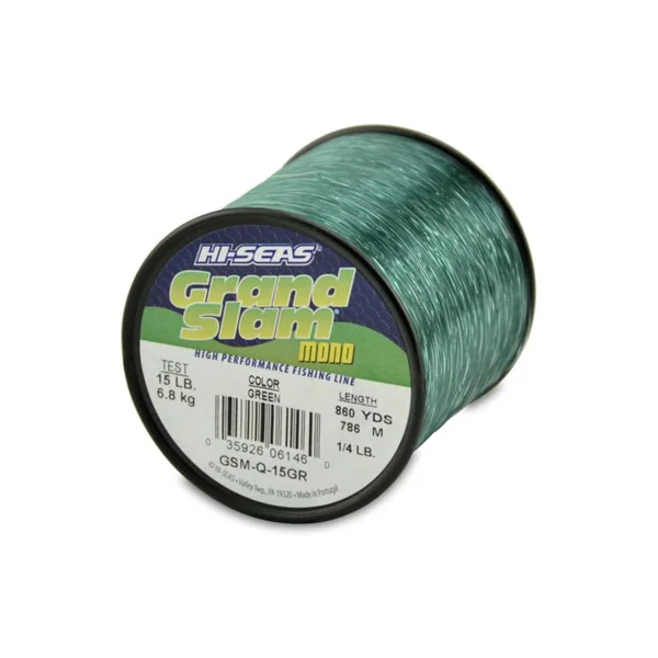 Hi-Seas Grand Slam Mono 1/4 lb. Spool Green GSM-Q-15GR