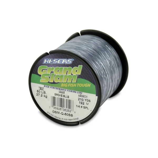 Hi-Seas Grand Slam Mono 1/4 lb. Spool Smoke Blue GSM-Q-60SB