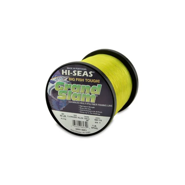 Hi-Seas Grand Slam Mono 1 lb. Spool Fluorescent Yellow GSM-1-80FY
