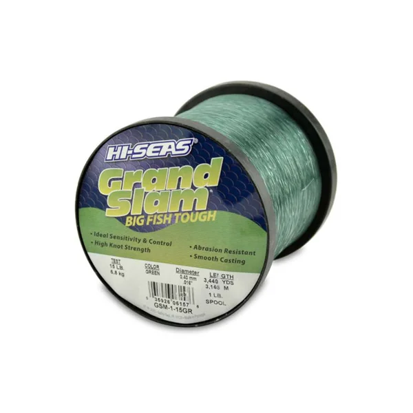 Hi-Seas Grand Slam Mono 1 lb. Spool Green GSM-1-15GR