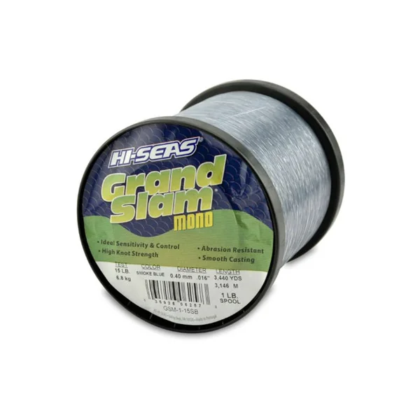 Hi-Seas Grand Slam Mono 1 lb. Spool Smoke Blue GSM-1-15SB