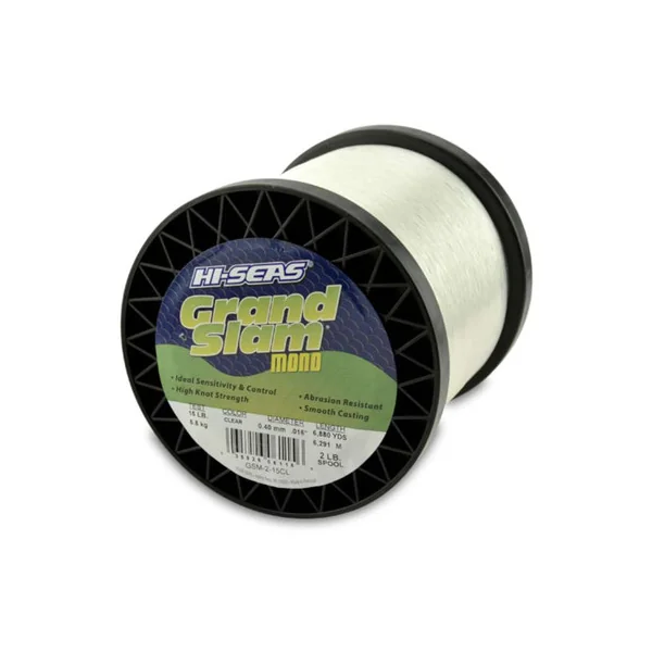 Hi-Seas Grand Slam Mono 2 lb. Spool Clear GSM-2-15CL