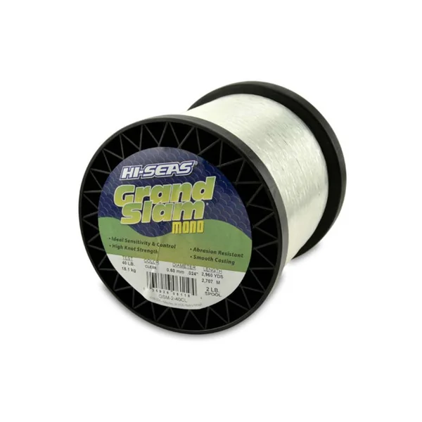 Hi-Seas Grand Slam Mono 2 lb. Spool Clear GSM-2-40CL