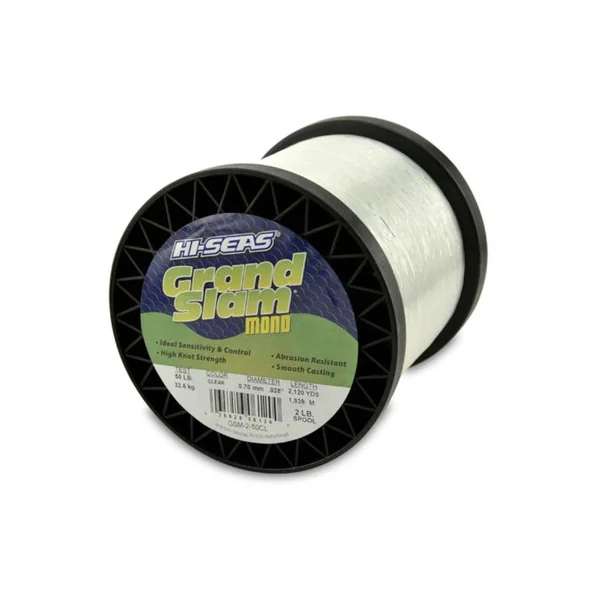 Hi-Seas Grand Slam Mono 2 lb. Spool Clear GSM-2-50CL