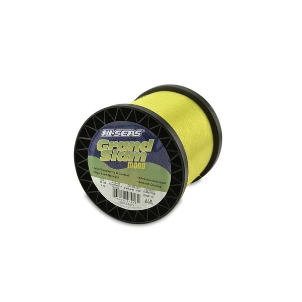 Hi-Seas Grand Slam Mono 2 lb. Spool Fluorescent Yellow GSM-2-20FY