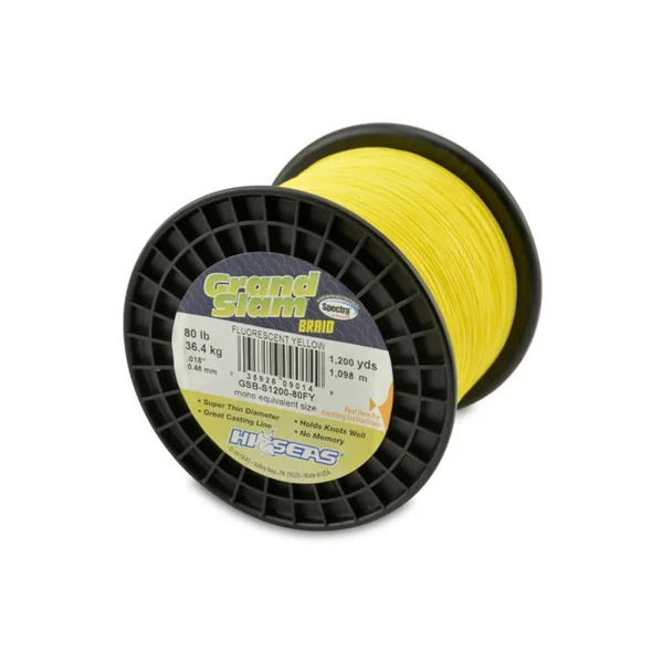 Hi-Seas GSB-F1200-80FY Grand Slam Braid 1200yds