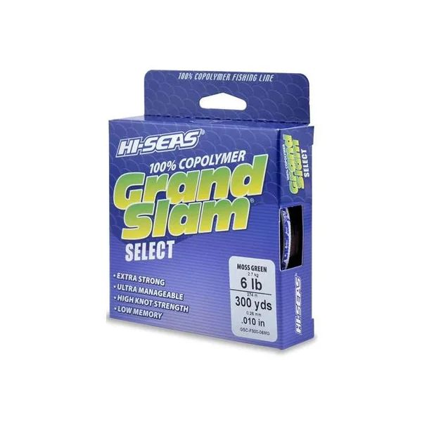 Hi-Seas GSC-F300-06MG Grand Slam Select Moss Green 6lb 300yds