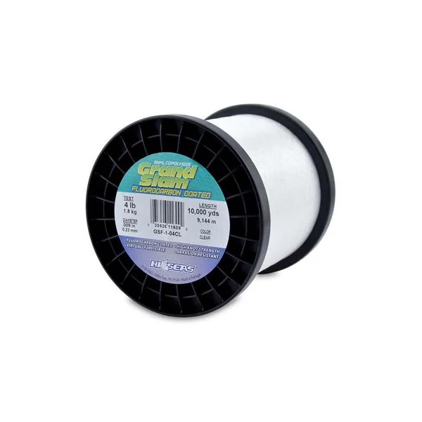 Hi-Seas GSF-1-04CL Grand Slam Fluorocarbon Coated 4lb 1lb Spool