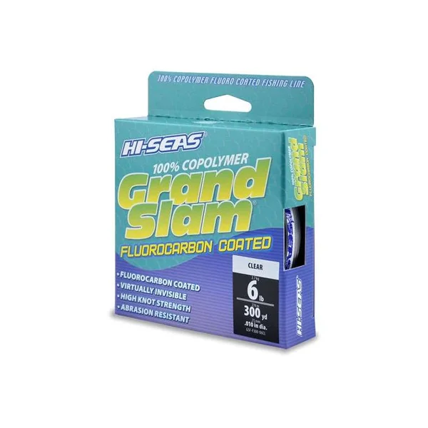 Hi-Seas GSF-F300-06CL Grand Slam Fluorocarbon Coated 6lb 300yds
